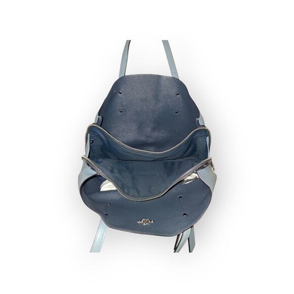 Coach Pebble Leather Tote Bag with Tag Charm - Picture 8 of 8